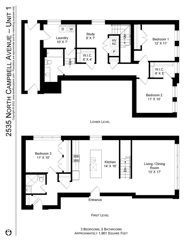 Floorplan - 2535-41 N. Campbell