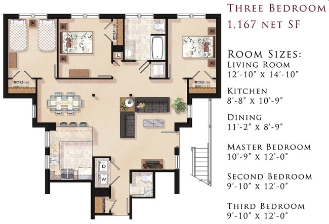3BR/1.5BA - 4-40 Vine St