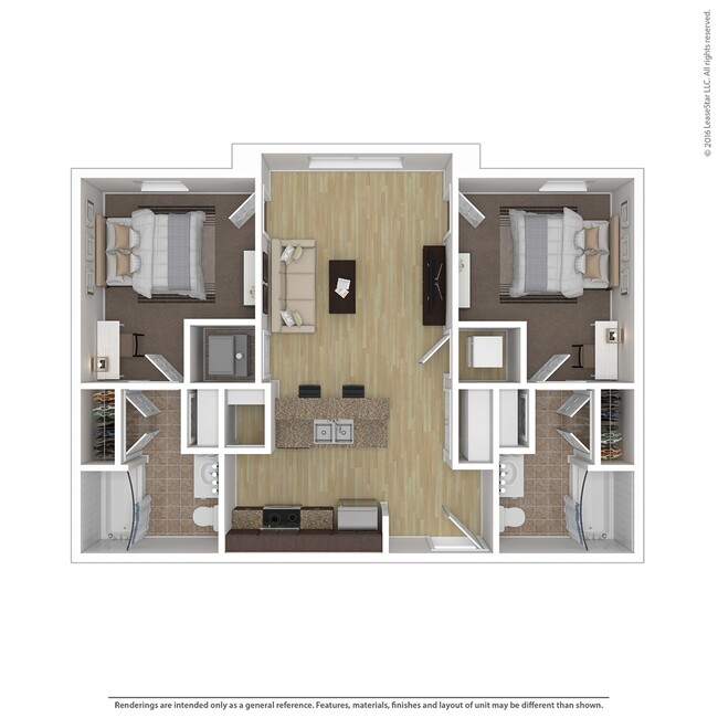 2x2 Floorplan - Irish Flats