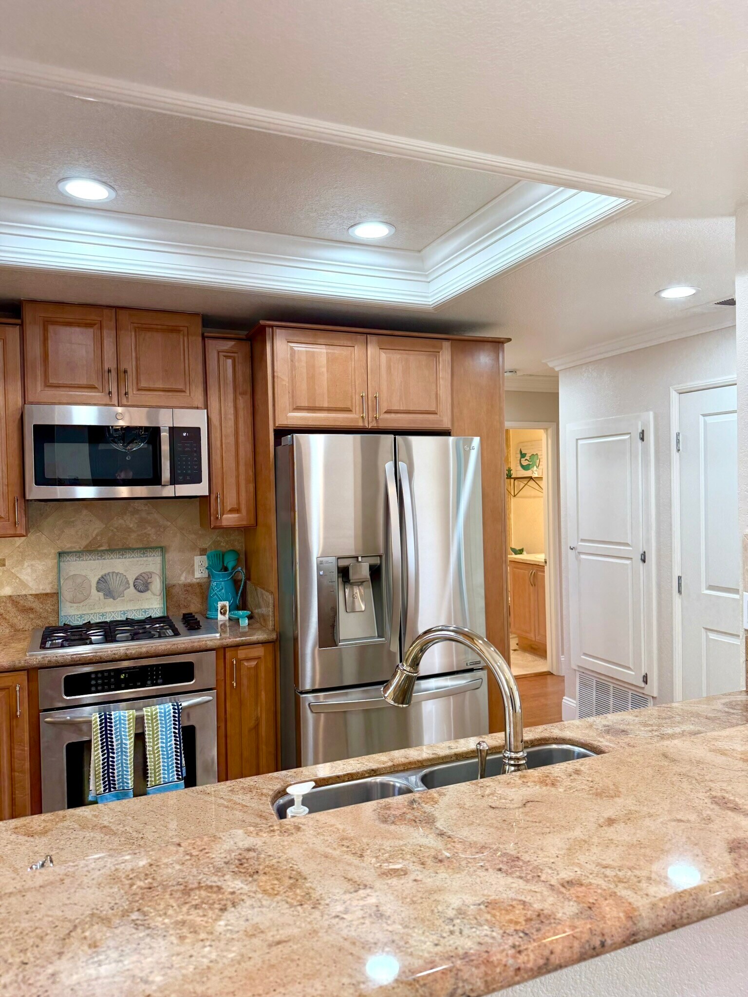 Stainless steel appliances and granite counters - 1400 Pacific Coast Hwy