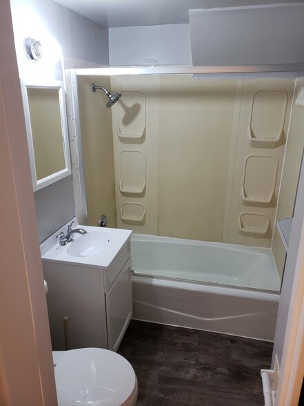 Bathroom-NEW paint, vanity, toilet and floors - 1915 Seymour Ave