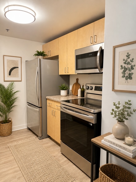 AI Staged Kitchen - 425 W Beech St
