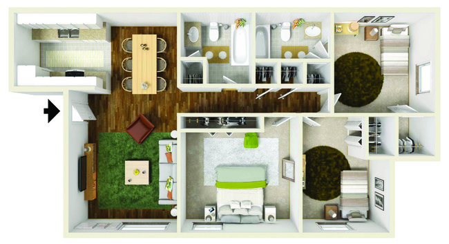 Floorplan - Lakefront Apartments