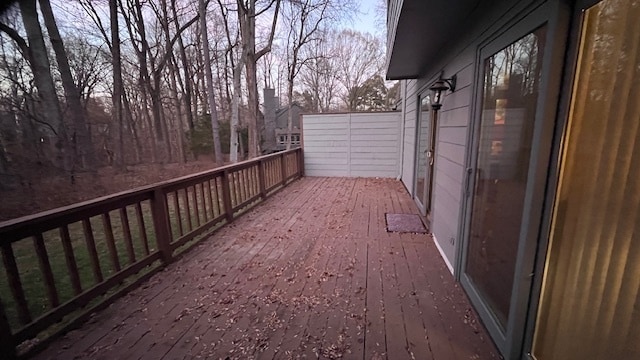 Large deck with wooded view - 305 Archers Mead
