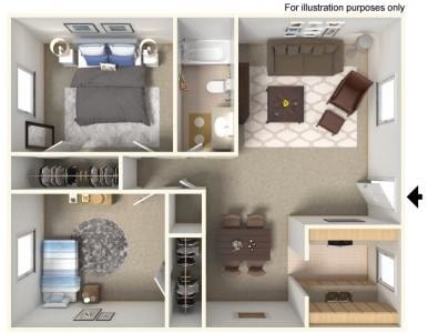 Floorplan - Pearl Cove Apartments
