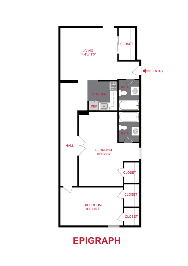 Floorplan - Poets Row