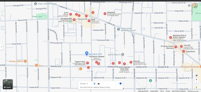 Restaurants Walking Map - 946 Virginia St SE