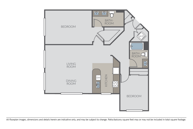 2 Bed 2 Bath H - Silver