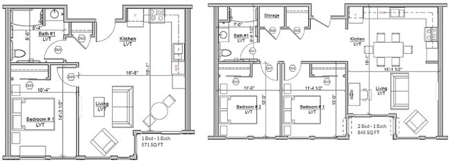 Floorplan - Spring Creek Apartments