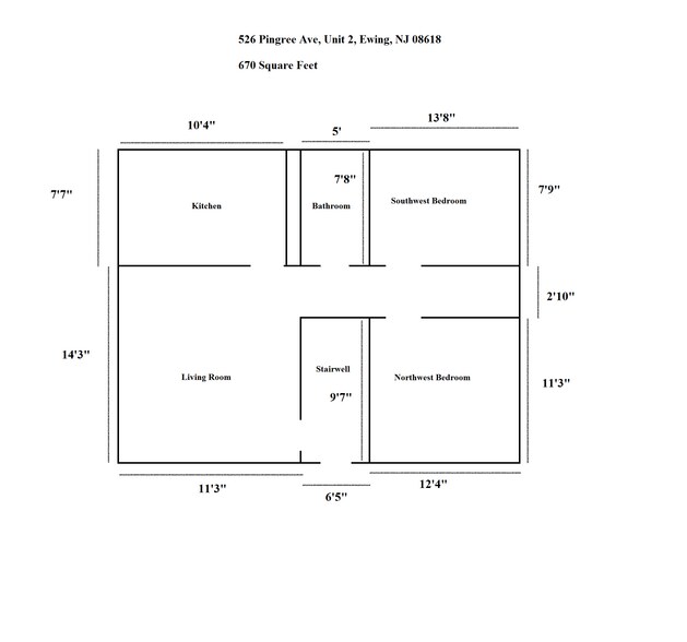 Floor Plan - 526 Pingree Ave