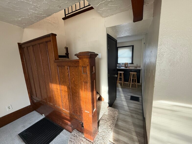 Woodwork in stairway - 339 Power St