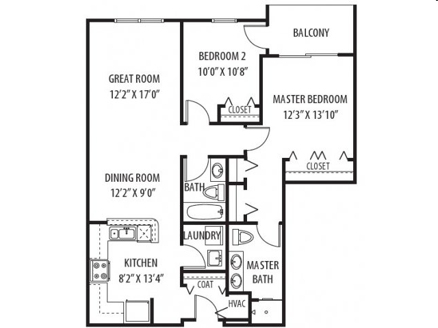 2BR/2BA - Two Itasca Place