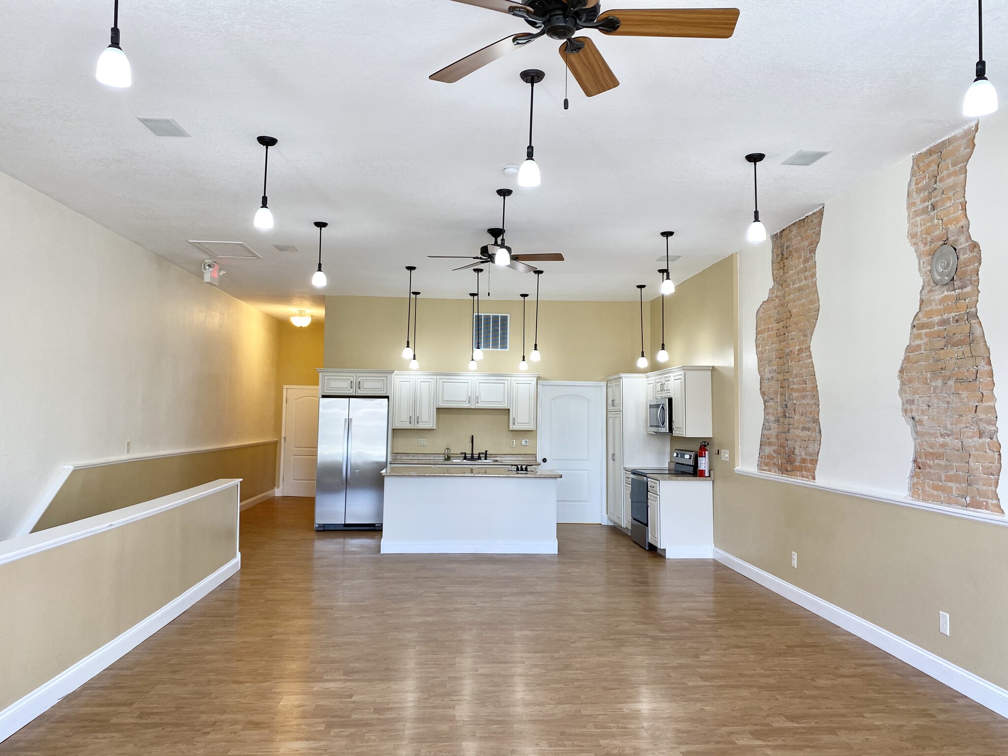 Kitchen and living room. - 104 S Main