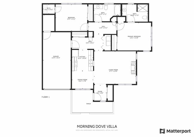 Morning Dove Villa Floor Plan - Parkwood Heights- Senior Living
