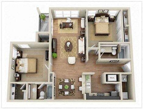 Floorplan - Elme Druid Hills