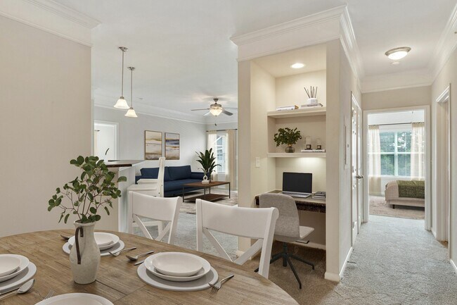 Built-In Desk Area - Carrington Park at Huffmeister Apartments