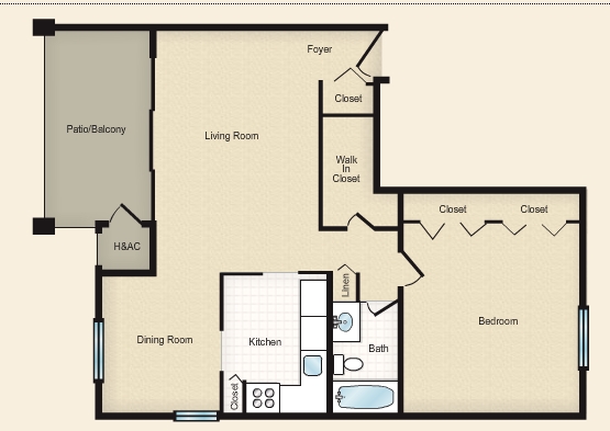 1BR/1BA - New Carrollton Woods