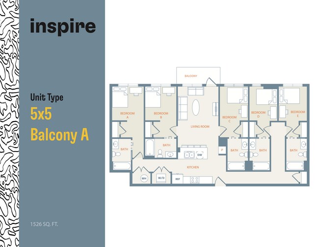 5x5 Balcony A - Inspire