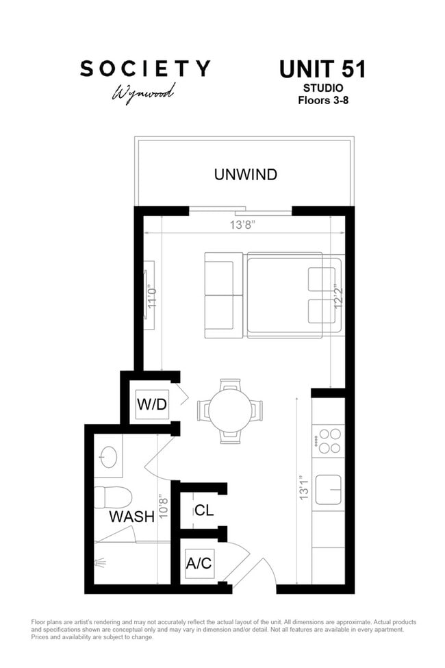 Studio - Unit 51- Fl 3-8 - Society Wynwood