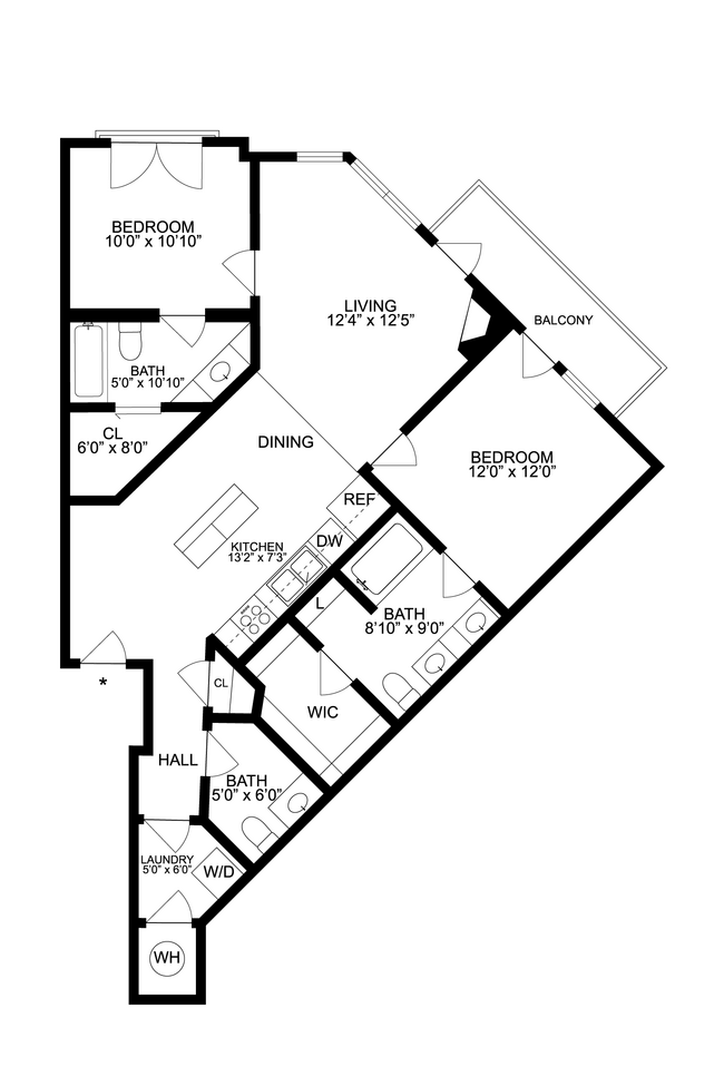 Floorplan - Lake Vista Apartments