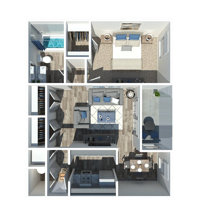 Floorplan - Hillcrest Apartments