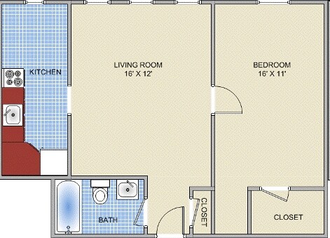1BR/1BA - Parkwin and 1200 Park Avenue