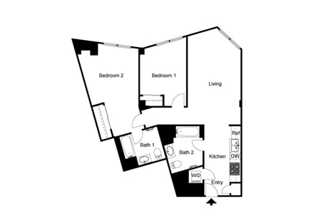 2BR/2BA - Rincon Green