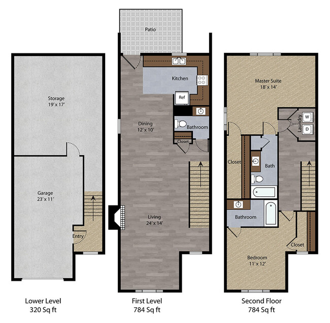 Floorplan - Pine Meadow Townhomes