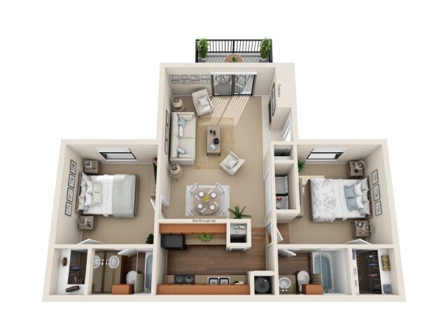 Floorplan - South Meadows Apartments