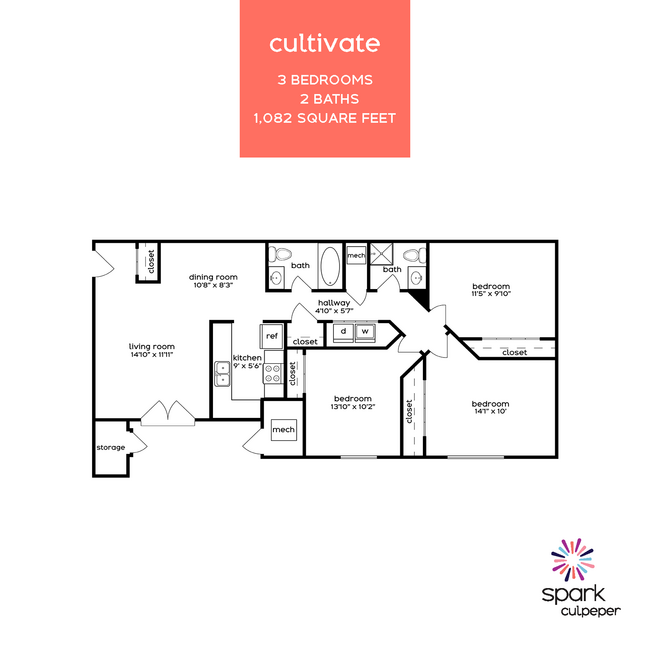 Floorplan - Spark Culpeper