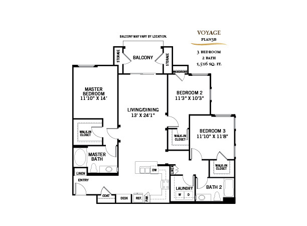 Floorplan - 360 Luxury Apartments