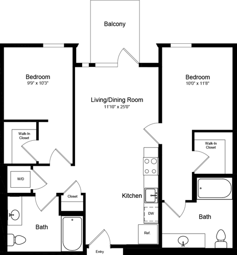 Floorplan - Potrero 1010