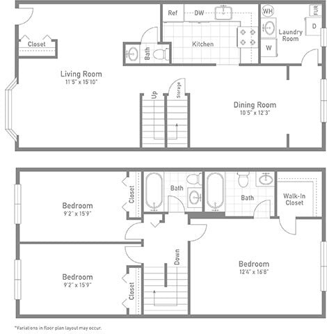 Floorplan - Churchill Mews Apartments