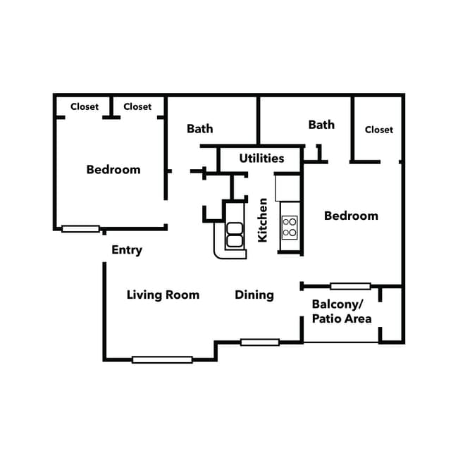 Floorplan - Parkway Terraces