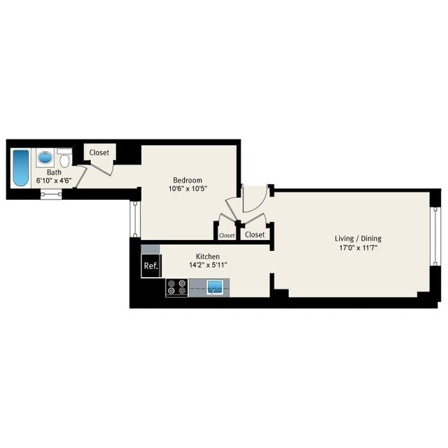 Floorplan - Reside at Belmont Harbor