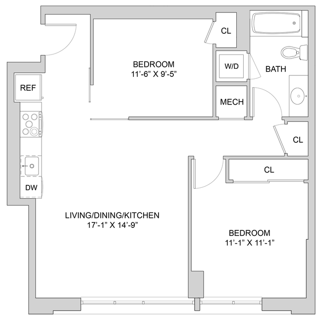 Floorplan - The Modern at Art Place