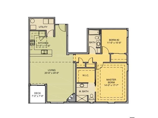 Floorplan - 1284 Downing