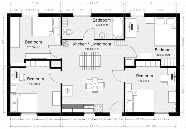 Floorplan - Campus Edge at SRU