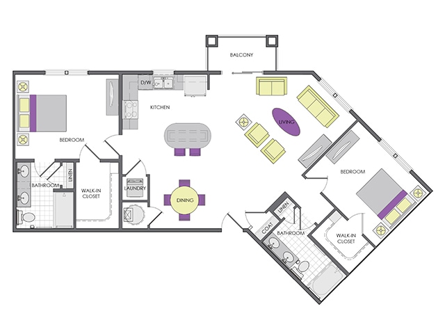 Windmill | 2 Bed / 2 Bath - The Hamilton at Lakeside