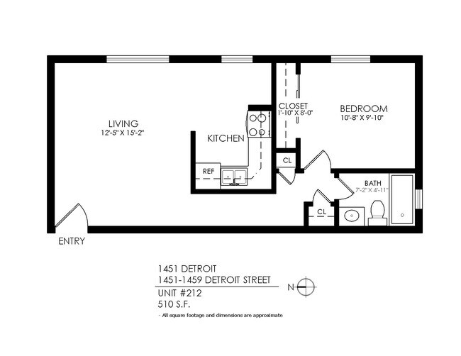 Floorplan - 1451 Detroit