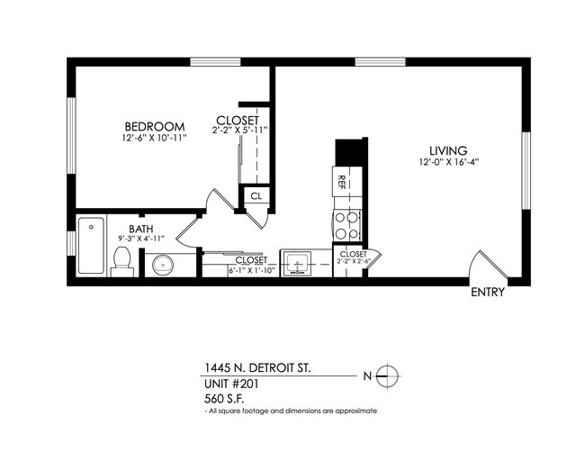 Floorplan - 1445 Detroit