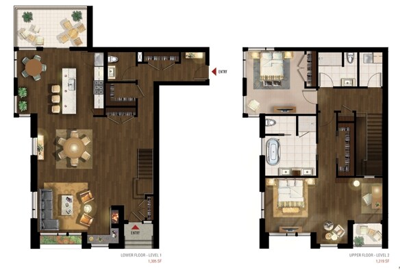 2BR/2.5BA - The Walnut