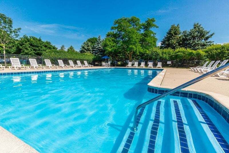 Heated Pool at Dover Hills Apartments Kalamazoo MI - Dover Hills Apartments