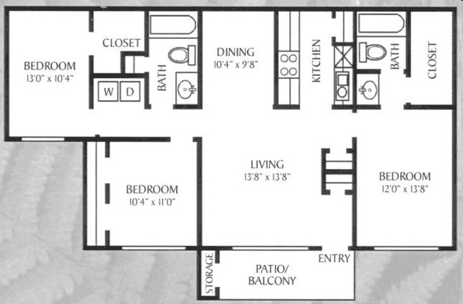 3BR/2BA - Windfern Pointe Apartments