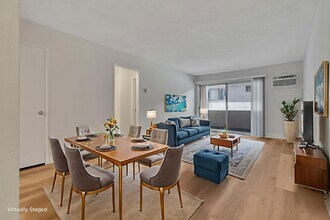 Staged living room - Oakhurst Apartment's