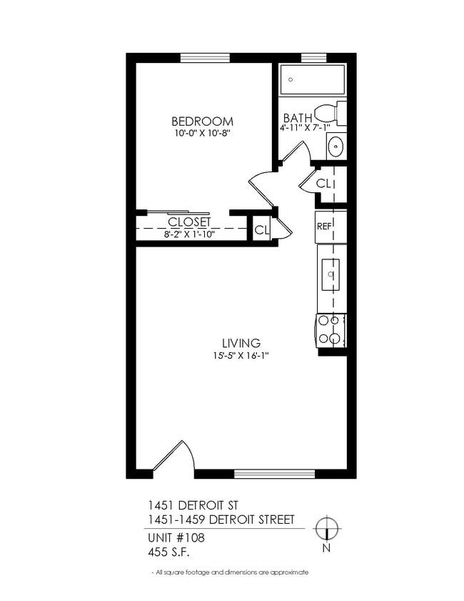 Floorplan - 1451 Detroit
