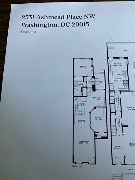 Layout - 2331 Ashmead Pl NW