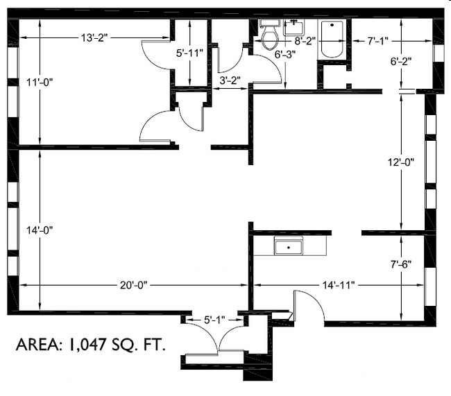 1BR/1BA - Roy Vue Apartments