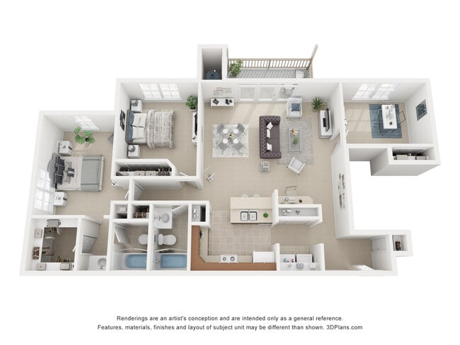 2 Bed w/ Den - The Perch on Woodbrook