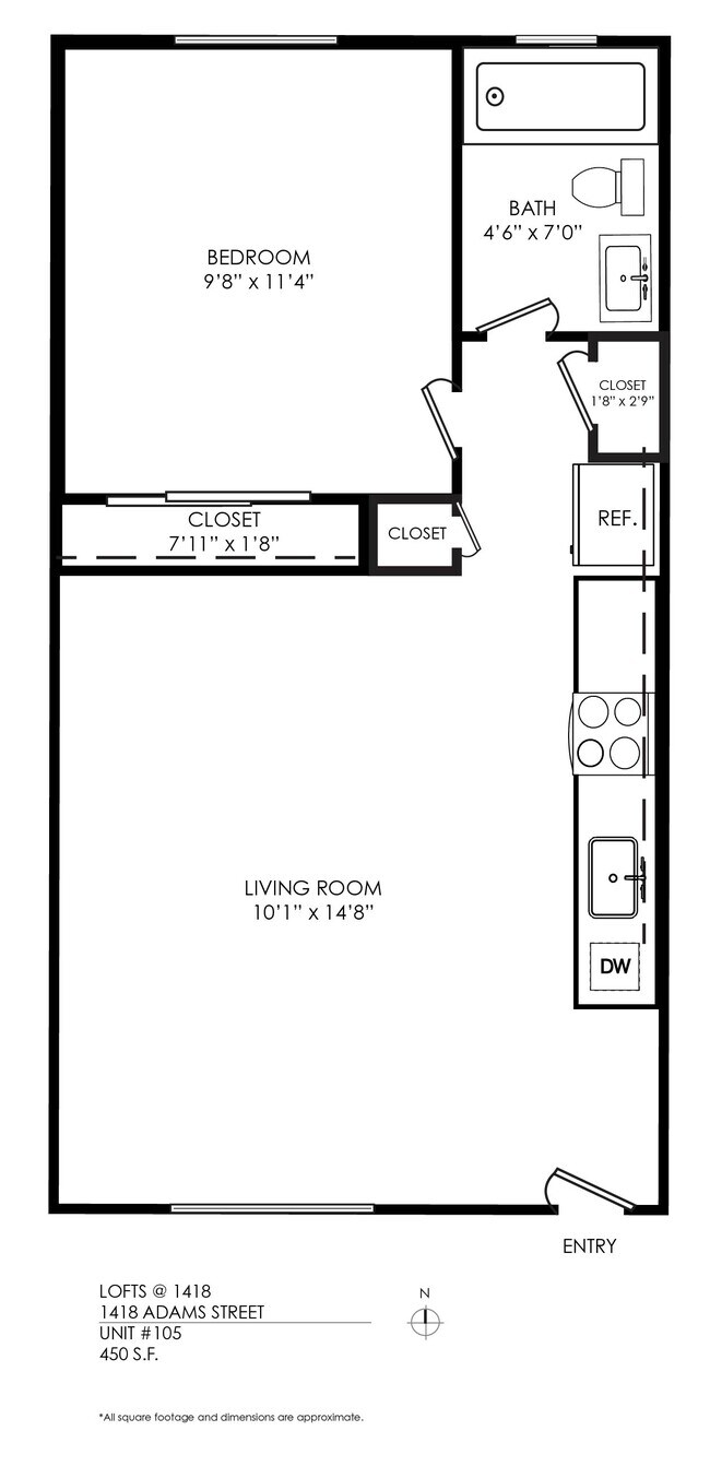 Floorplan - Lofts @ 1418